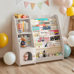 4 Tier Children's Bookshelf with Doors