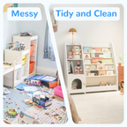 4 Tier Children's Bookshelf with Doors