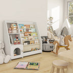 4 Tier Children's Bookshelf with Doors