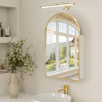 Arched Mirror Cabinet | 30" ×20" with Large Storage