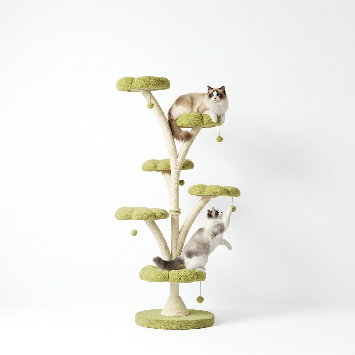 6-Tier Luxury Flower-Shaped Cat Tree