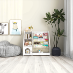 4 Tier Children's Bookshelf with Doors