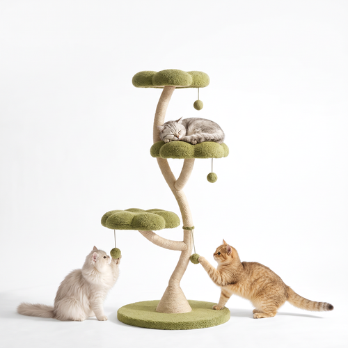 3-Tier Flower-Shaped Cat Tree