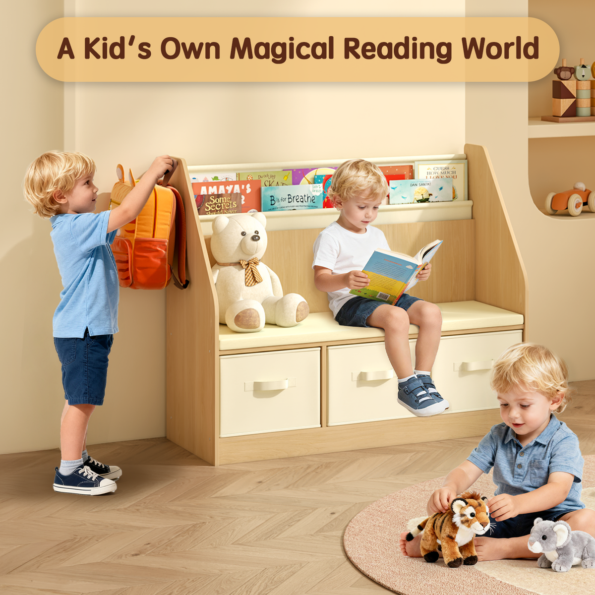 Multifunctional children's reading corner