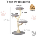 3-Tier Flower-Shaped Cat Tree