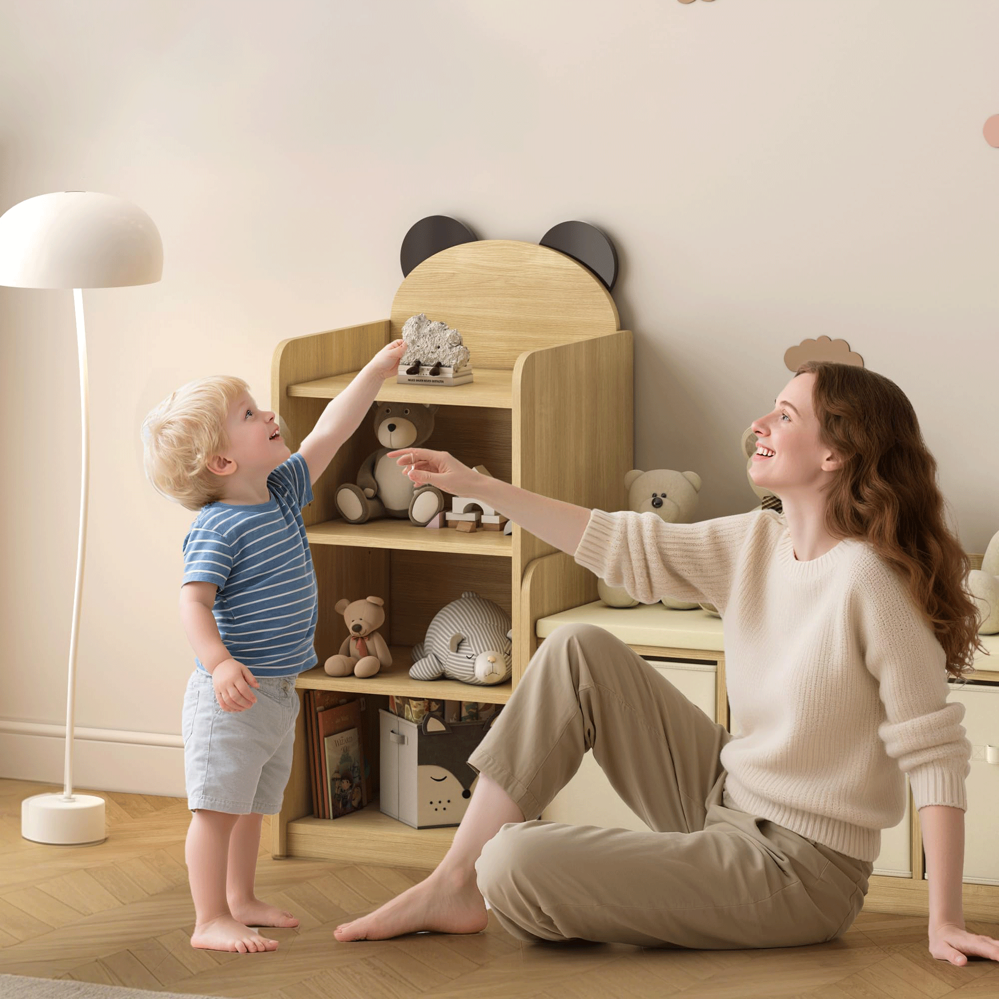3-Tier Adjustable  Children's Bookcase