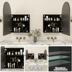 Arched Mirror Cabinet | 30" ×20" with Large Storage