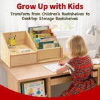 3-in-1 Mini Bookshelf with Drawer