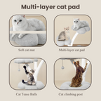 3-Tier Flower-Shaped Cat Tree