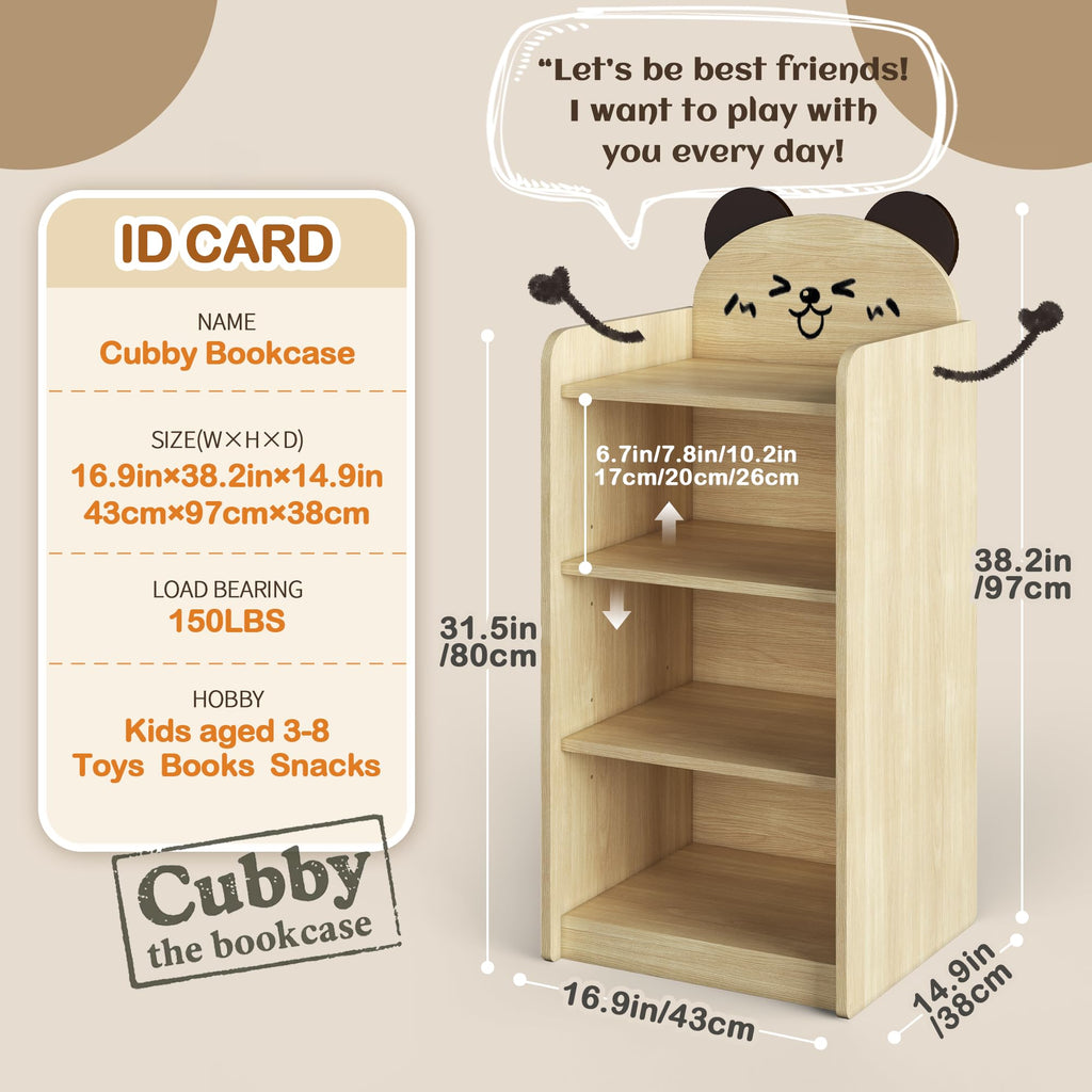 3-Tier Adjustable  Children's Bookcase