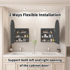 Arched  Mirror Cabinet | 31.5" ×19.6" with Large Storage