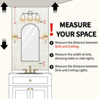 Arched  Mirror Cabinet | 31.5" ×19.6" with Large Storage