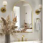 Arched Mirror Cabinet | 36" ×24" with Large Storage